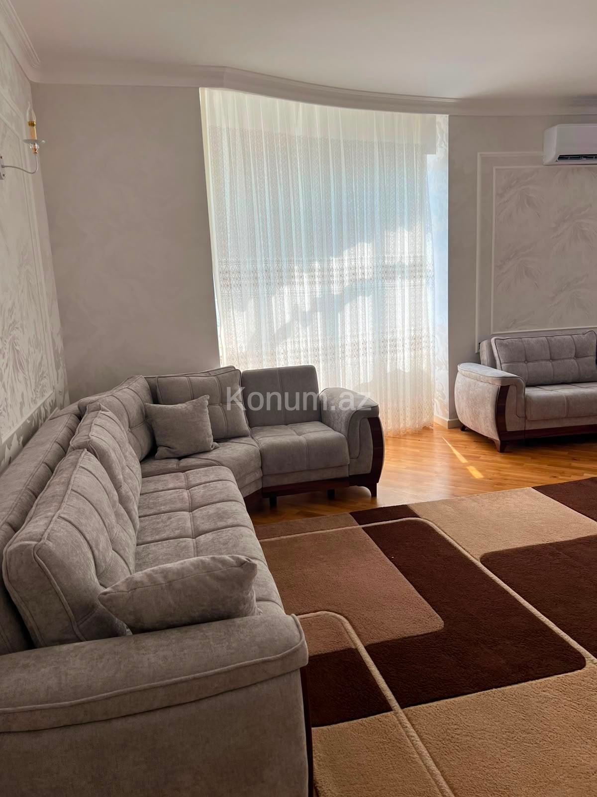 3 otaq, 135 m², 17/18 mərtəbə - Bakı, Nəsimi - kirayə — foto 3