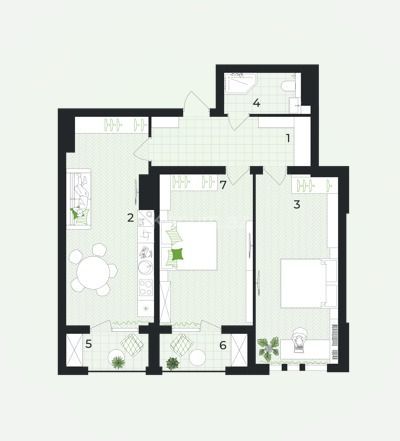 2 Комнаты, 101,5 м², 4/13 этаж - Гянджа - продаётся — фото 5