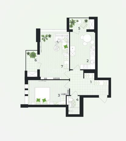 2 Комнаты, 82,6 м², 4/13 этаж - Гянджа - продаётся — фото 5