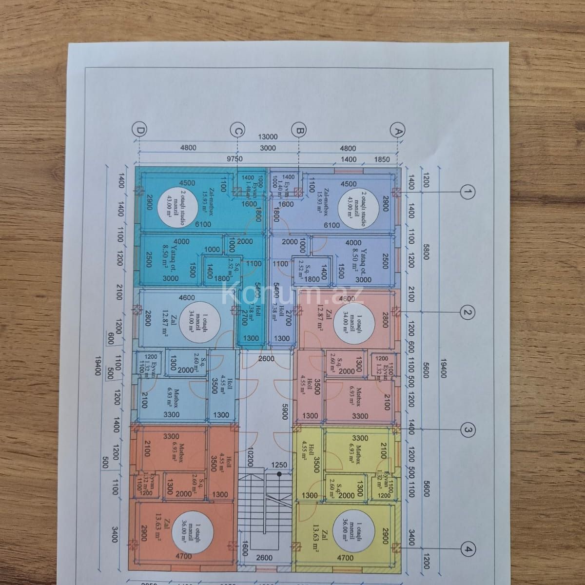 1 Комната, 34 м², 3/5 этаж - Баку, Апшерон - продаётся — фото 4