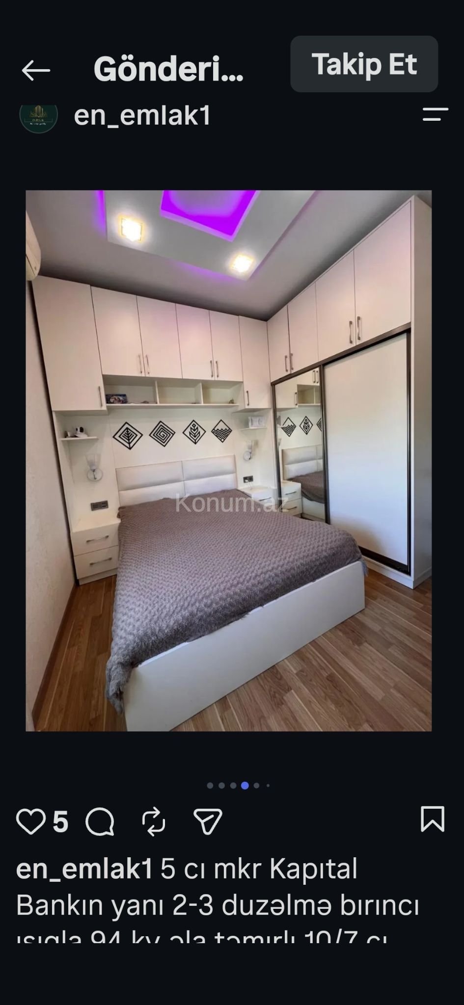 4 otaq, 94 m², 7/10 mərtəbə - Bakı, Abşeron - satılır — foto 5