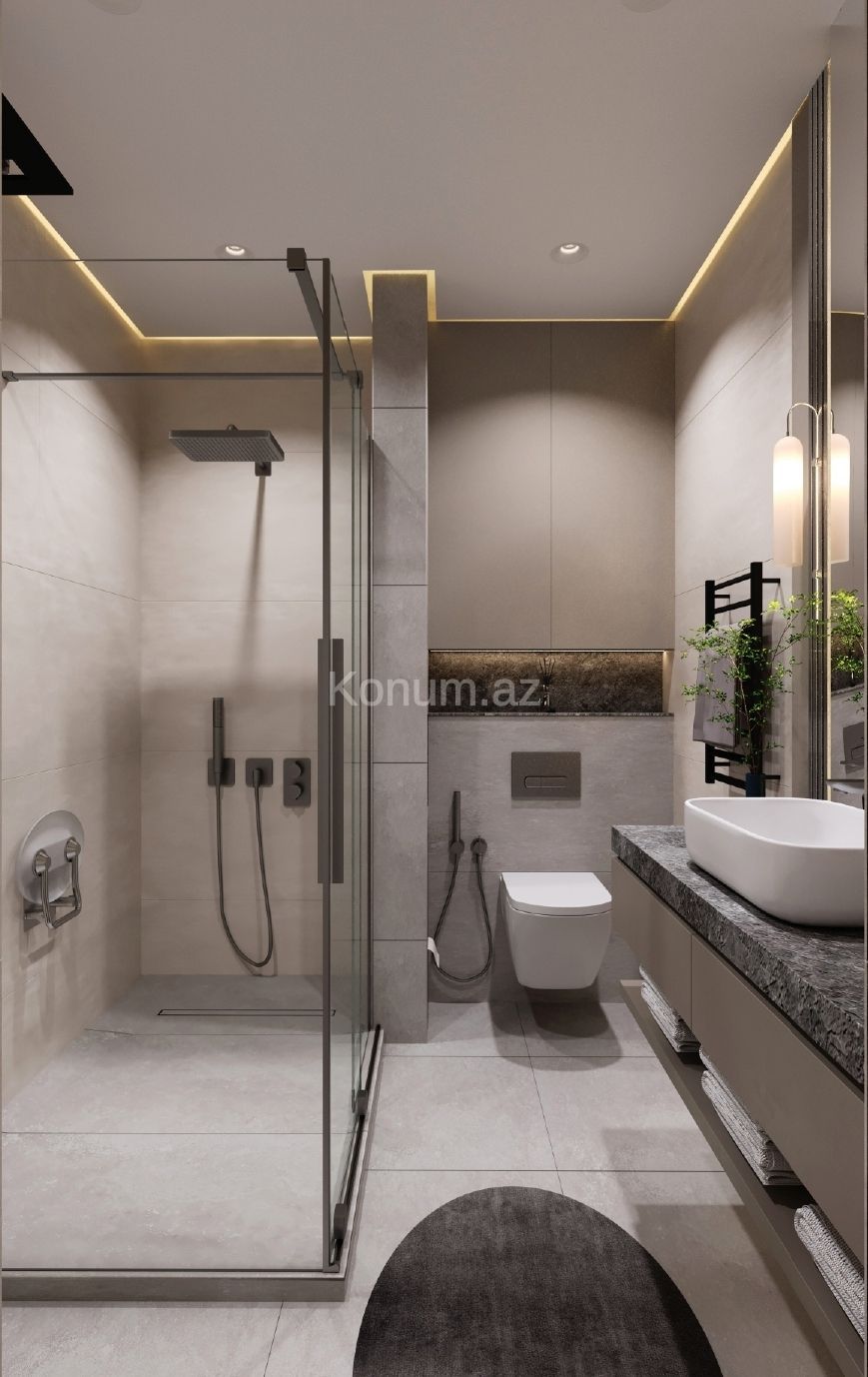 3 otaq, 137 m², 9/12 mərtəbə - Mingəçevir - satılır — foto 13